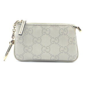 Gucci key ring Wallet calfskin leather Gucci Guccissima Ivory White